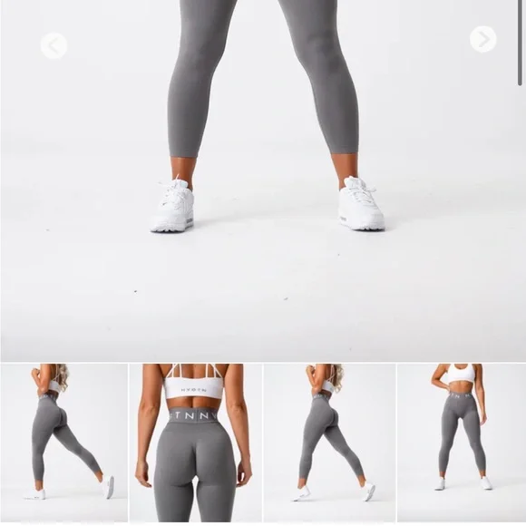 NVGTN Charcoal Sport Seamless Leggings - Picture 2 of 5